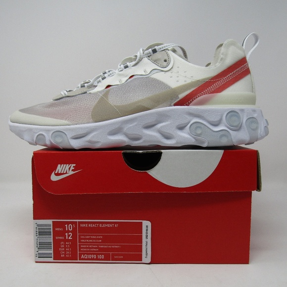 Other - Nike React Element 87 Sail Light Bone Size 10.5